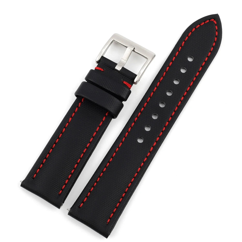 Sailcloth Waterproof Watchband 18Mm 19Mm 20Mm 21Mm 22Mm 23Mm 24Mm Quick Release Straps for Omega Blancpain Seiko Divers Watches
