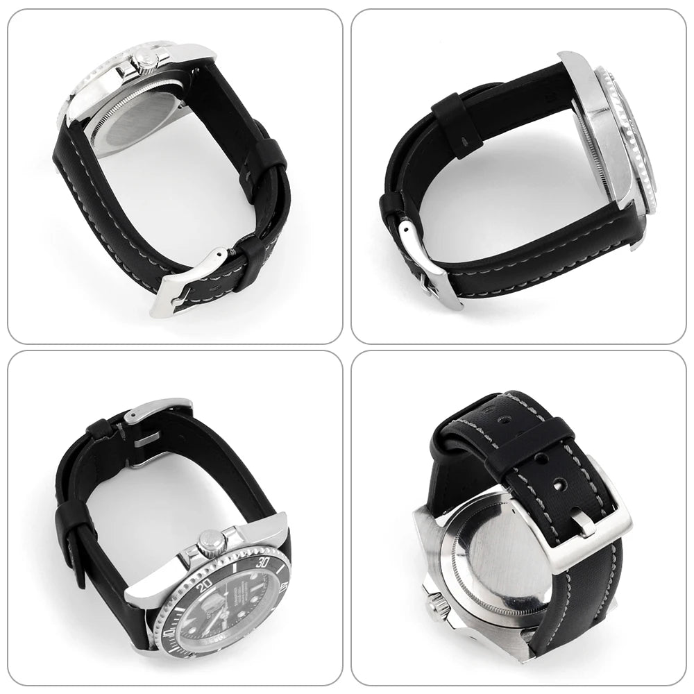 Sailcloth Waterproof Watchband 18Mm 19Mm 20Mm 21Mm 22Mm 23Mm 24Mm Quick Release Straps for Omega Blancpain Seiko Divers Watches