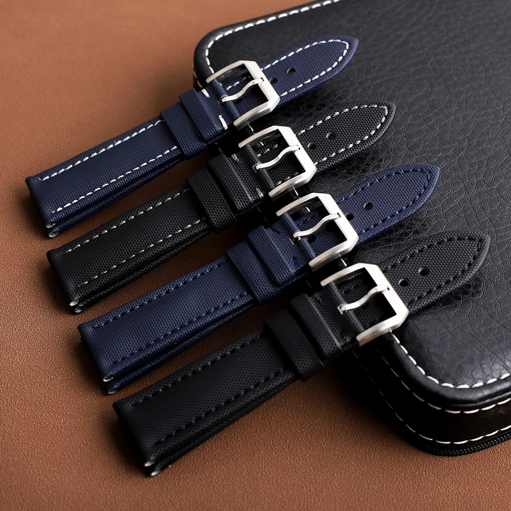 Sailcloth Waterproof Watchband 18Mm 19Mm 20Mm 21Mm 22Mm 23Mm 24Mm Quick Release Straps for Omega Blancpain Seiko Divers Watches