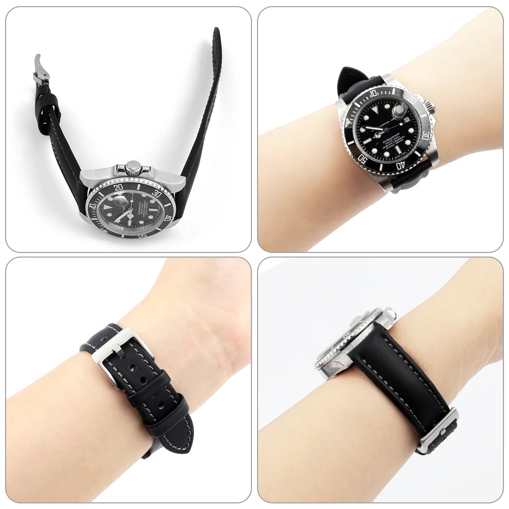 Sailcloth Waterproof Watchband 18Mm 19Mm 20Mm 21Mm 22Mm 23Mm 24Mm Quick Release Straps for Omega Blancpain Seiko Divers Watches